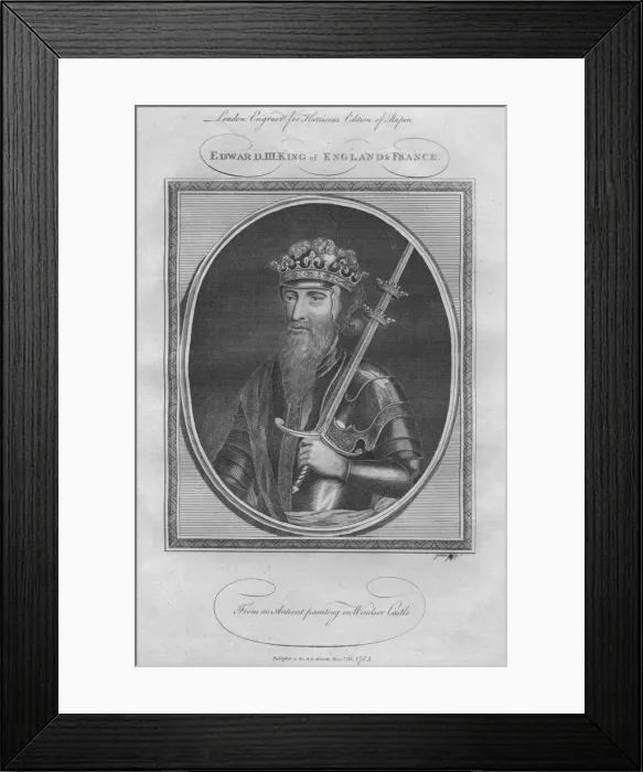 Framed Print : King Edward III, 1785 Framed Print : King Edward III, 1785