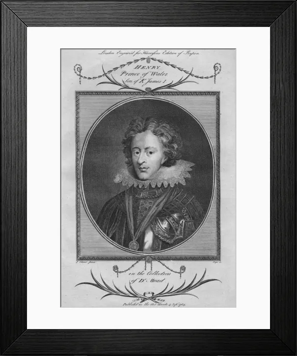 Framed Print : Henry, Prince of Wales, son of King James I, 1784 Framed Print : Henry, Prince of Wales, son of King James I, 1784
