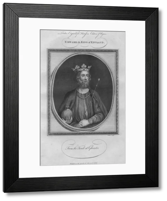 Framed Print : King Edward II, 1787 Framed Print : King Edward II, 1787