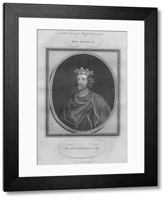 Framed Print : King Henry III, 1786 Framed Print : King Henry III, 1786