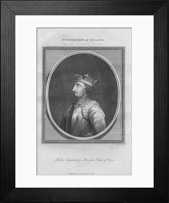 Framed Print : Stephen, King of England, 1788 Framed Print : Stephen, King of England, 1788