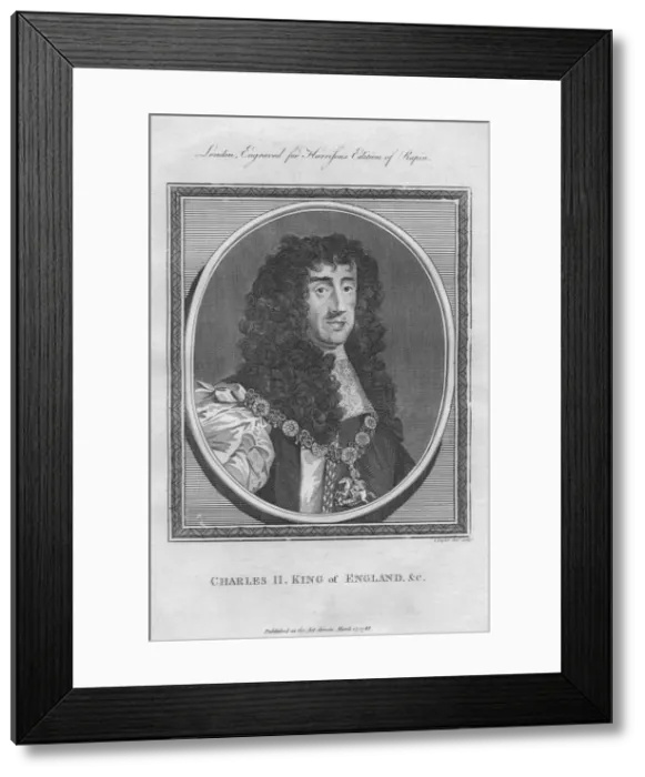 Framed Print : King Charles II, 1788 Framed Print : King Charles II, 1788
