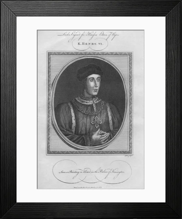 Framed Print : King Henry VI, 1787 Framed Print : King Henry VI, 1787
