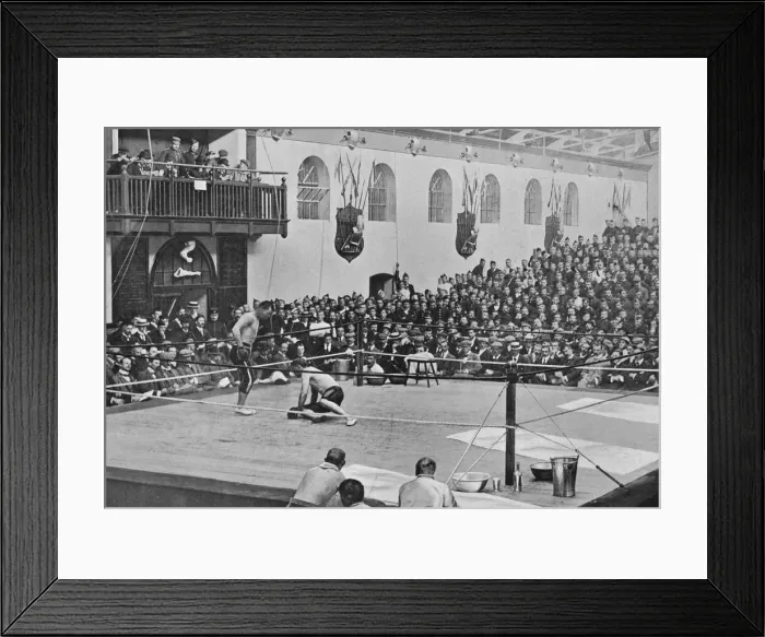 Framed Print : The Heavyweight Championship at Aldershot, c1901, (1903). Artist: C Knight Framed Print : The Heavyweight Championship at Aldershot, c1901, (1903). Artist: C Knight