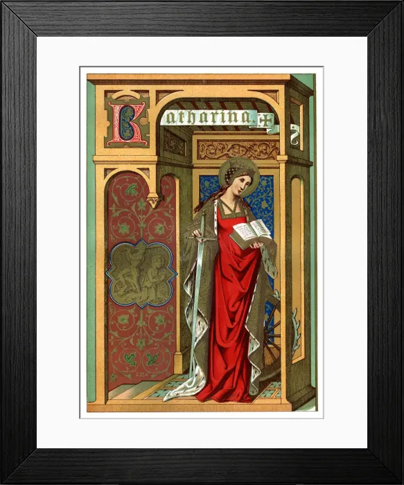 Framed Print : St Catherine, 1886