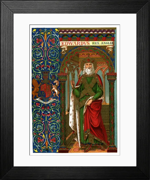 Framed Print : St Edward the Confessor, 1886 Framed Print : St Edward the Confessor, 1886