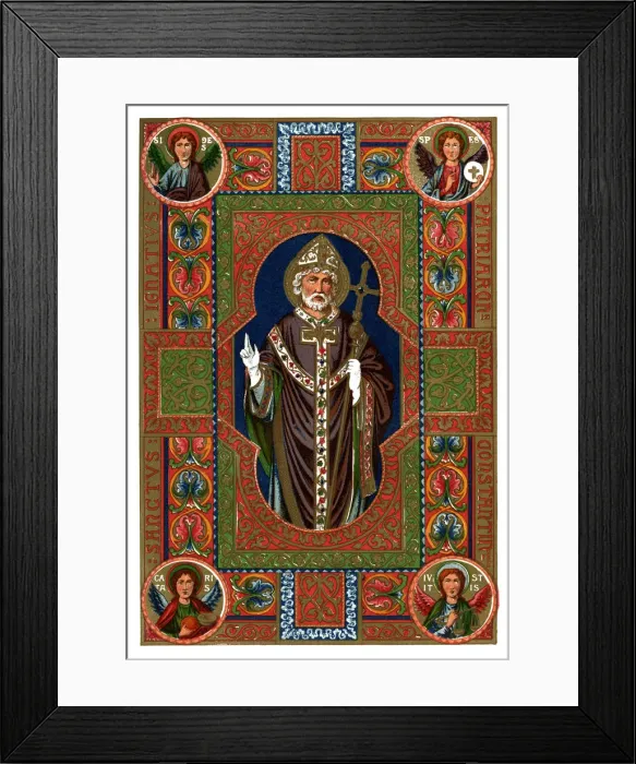 Framed Print : Saint and Angels, 1886