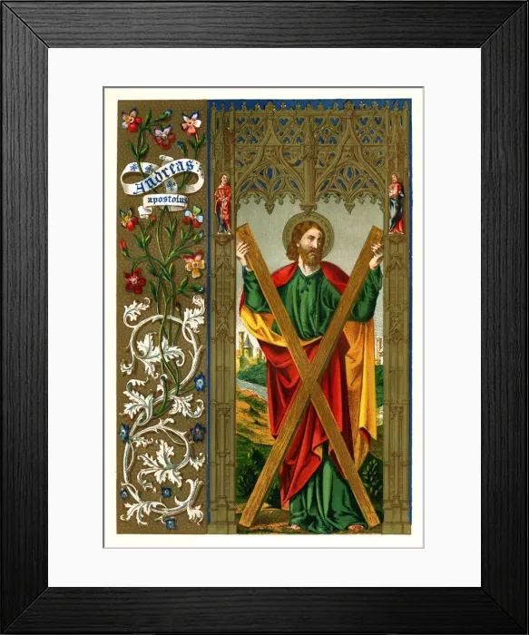 Framed Print : St Andrew the Apostle, 1886 Framed Print : St Andrew the Apostle, 1886