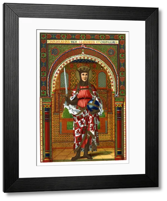 Framed Print : St Ferdinand (Ferdinand III of Castile and Leon), 1886 Framed Print : St Ferdinand (Ferdinand III of Castile and Leon), 1886