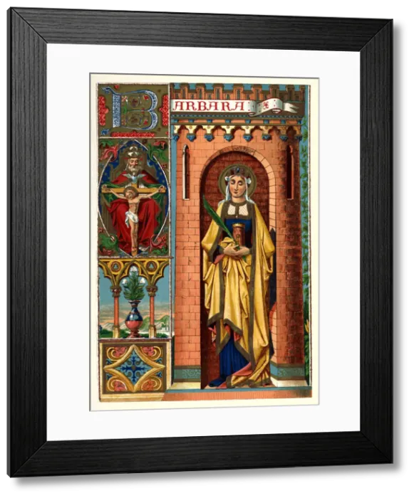 Framed Print : St Barbara, 1886 Framed Print : St Barbara, 1886