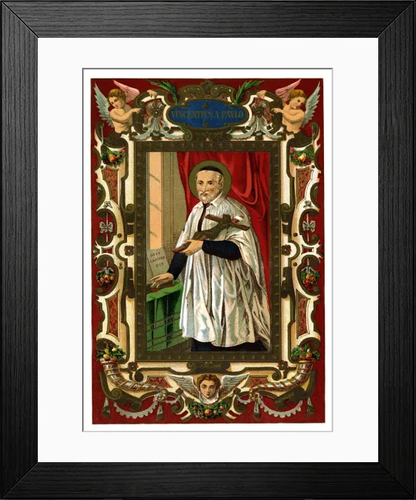 Framed Print : St Vincent de Paul, 1886 Framed Print : St Vincent de Paul, 1886