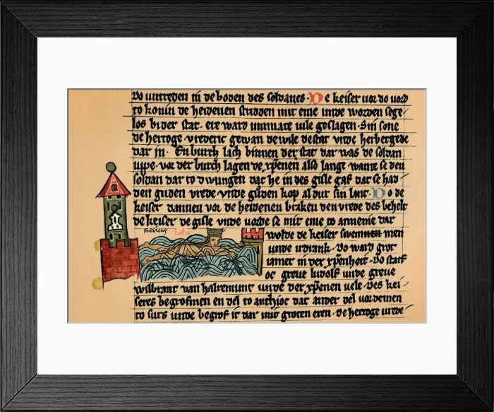 Framed Print : Death of Frederick Barbarossa, c1154, (1907) Framed Print : Death of Frederick Barbarossa, c1154, (1907)