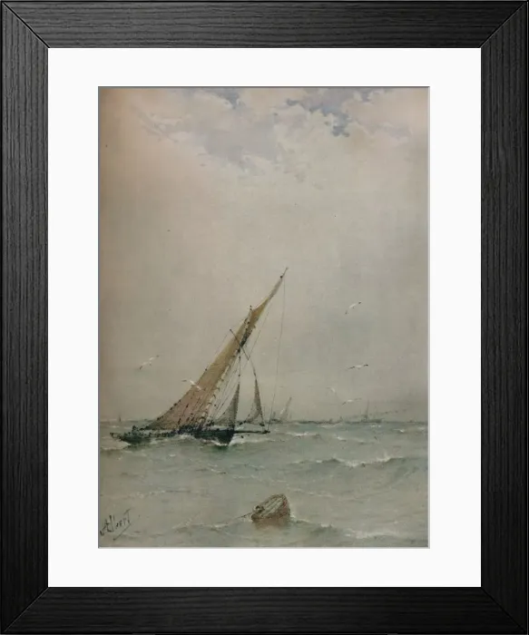Framed Print : Harwich, North Sea Trawlers, c1900. Artist: Albert Ernest Markes Framed Print : Harwich, North Sea Trawlers, c1900. Artist: Albert Ernest Markes