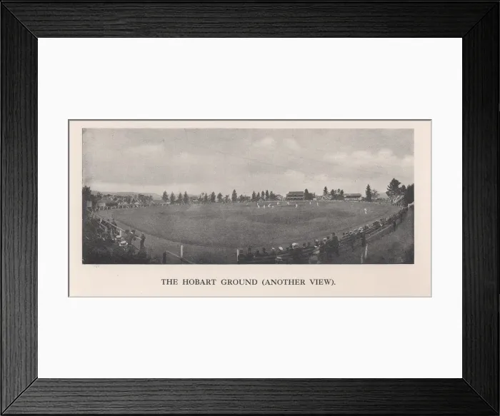 Framed Print : The Hobart Cricket Ground, Tasmania, Australia, 1912 Framed Print : The Hobart Cricket Ground, Tasmania, Australia, 1912