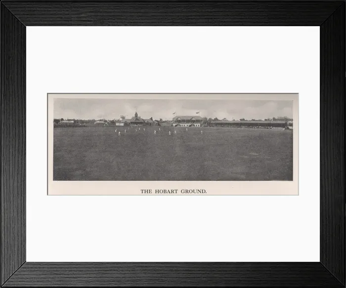 Framed Print : The Hobart Cricket Ground, Tasmania, Australia, 1912. Artist: The Sydney Daily Telegraph Framed Print : The Hobart Cricket Ground, Tasmania, Australia, 1912. Artist: The Sydney Daily Telegraph