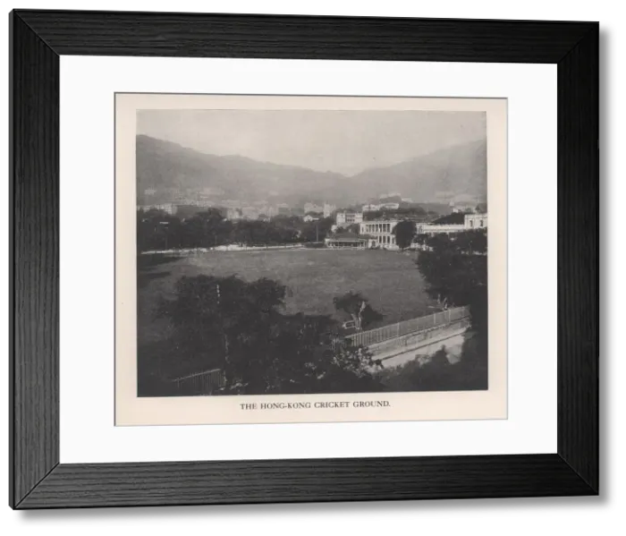 Framed Print : The Hong Kong Cricket Ground, 1912 Framed Print : The Hong Kong Cricket Ground, 1912