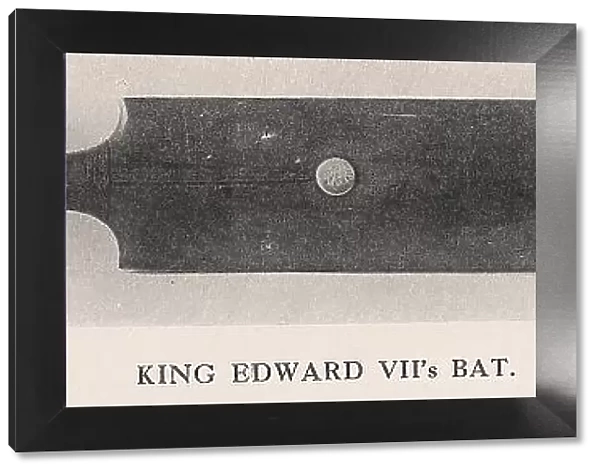 King Edward VIIs cricket bat, 1912