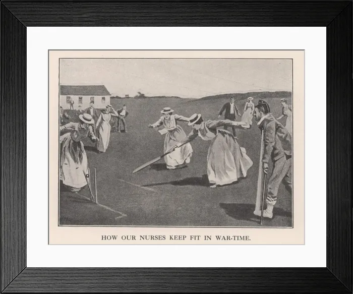 Framed Print : How Our Nurses Keep Fit in War-Time, 1901 (1912)