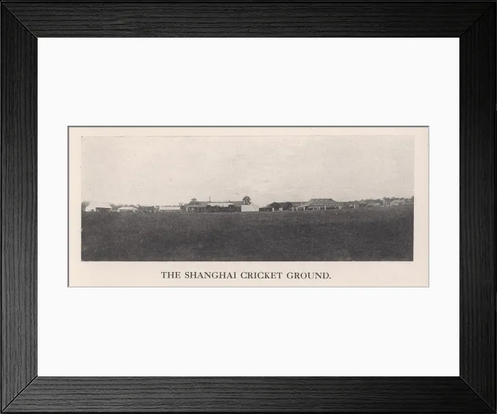Framed Print : The Shanghai Cricket Ground, China, 1912 Framed Print : The Shanghai Cricket Ground, China, 1912