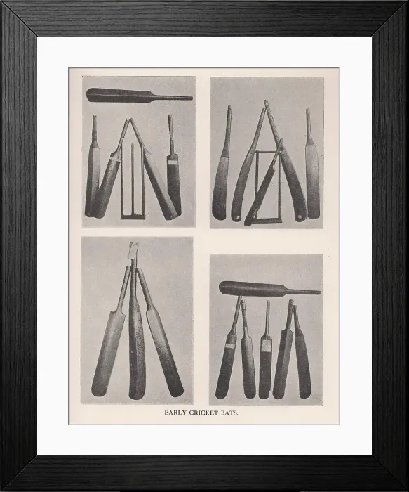 Framed Print : Early cricket bats, 1912 Framed Print : Early cricket bats, 1912