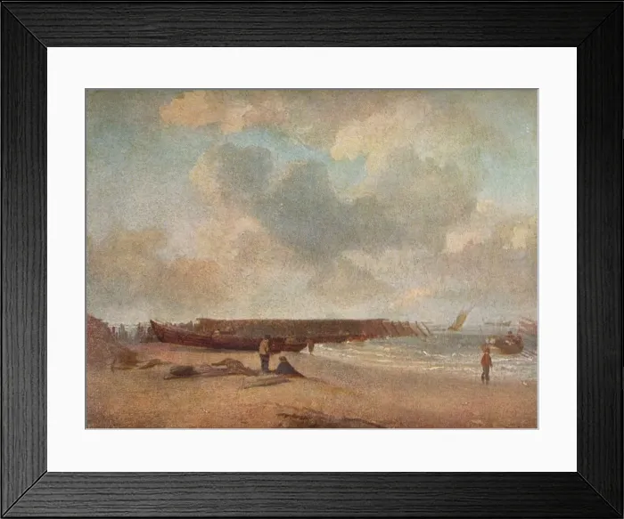 Framed Print : On the Sea Coast, c1811 (1904). Artist: Augustus Wall Callcott Framed Print : On the Sea Coast, c1811 (1904). Artist: Augustus Wall Callcott