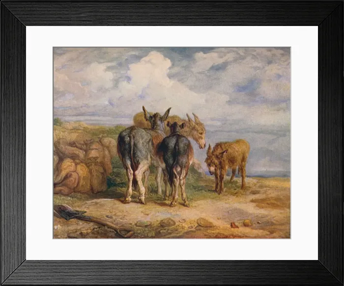 Framed Print : Donkeys, c1831 (1904). Artist: James Ward Framed Print : Donkeys, c1831 (1904). Artist: James Ward