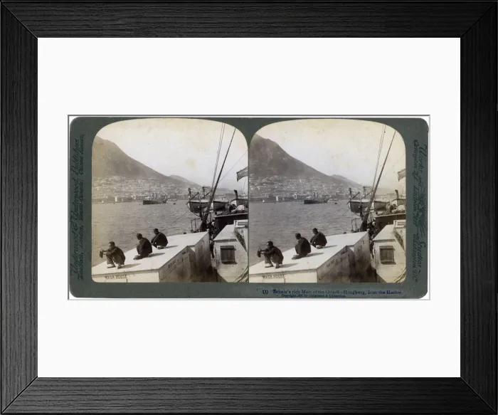 Framed Print : Hong Kong from the harbour, 1901. Artist: Underwood & Underwood Framed Print : Hong Kong from the harbour, 1901. Artist: Underwood & Underwood