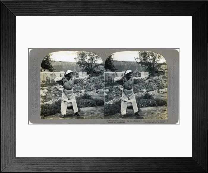 Framed Print : A Manchurian archer, China, 1904. Artist: CH Graves Framed Print : A Manchurian archer, China, 1904. Artist: CH Graves