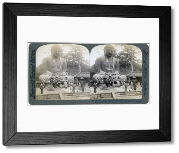 Framed Print : Great bronze Buddha, Kamakura, Japan, 1904. Artist: Underwood & Underwood Framed Print : Great bronze Buddha, Kamakura, Japan, 1904. Artist: Underwood & Underwood