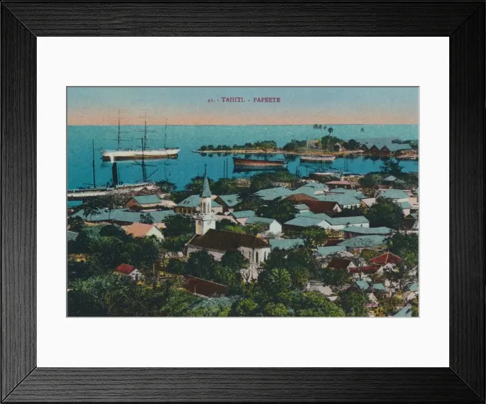 Framed Print : Tahiti. Papeete, c1920 Framed Print : Tahiti. Papeete, c1920