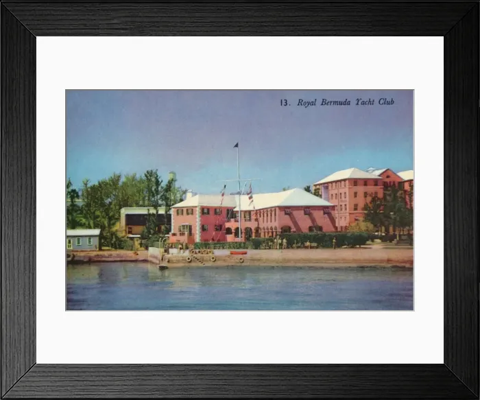 Framed Print : Royal Bermuda Yacht Club, c1930 Framed Print : Royal Bermuda Yacht Club, c1930