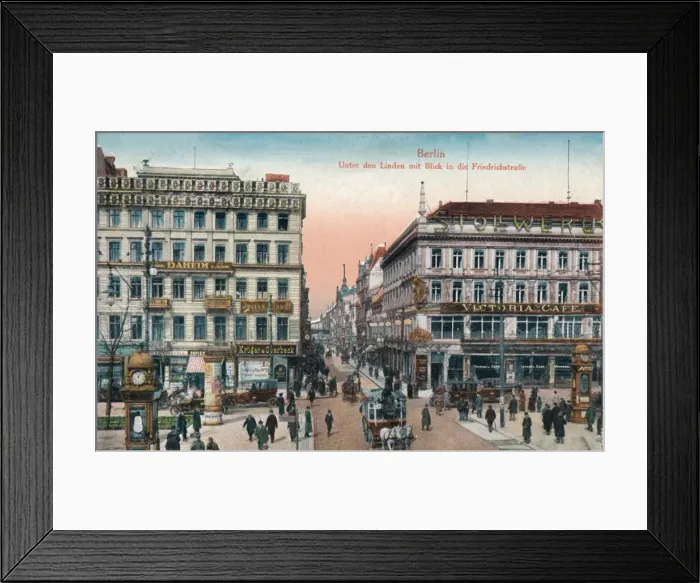 Framed Print : Berlin - Unter den Linden mit Blick in die Friedrichstrasze, c1900 Framed Print : Berlin - Unter den Linden mit Blick in die Friedrichstrasze, c1900