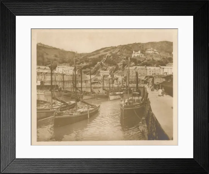 Framed Print : Fishing Boats - Polperro, 1927 Framed Print : Fishing Boats - Polperro, 1927