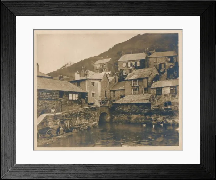 Framed Print : House On Props - Polperro, 1927 Framed Print : House On Props - Polperro, 1927