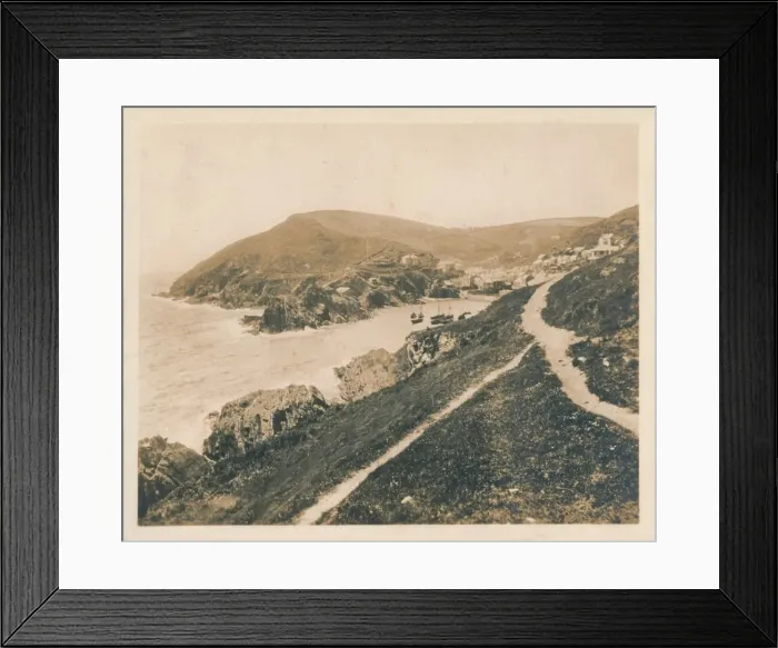 Framed Print : Polperro from the Lookout, 1927 Framed Print : Polperro from the Lookout, 1927