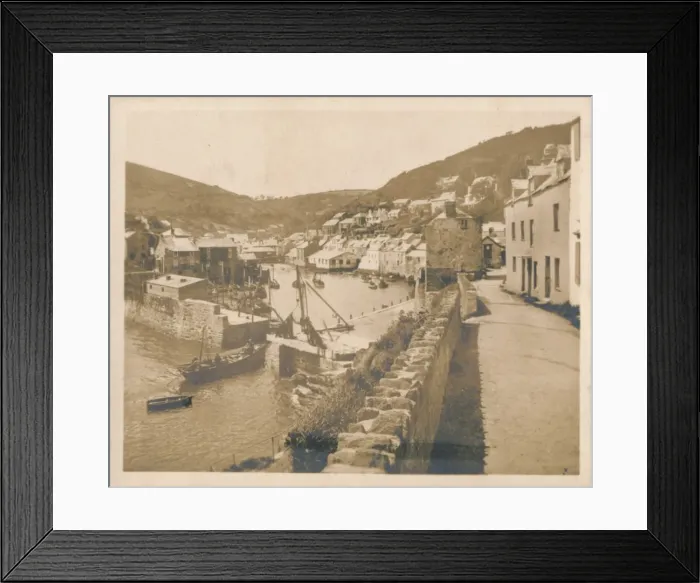 Framed Print : The Harbour Entrance - Polperro, 1927 Framed Print : The Harbour Entrance - Polperro, 1927