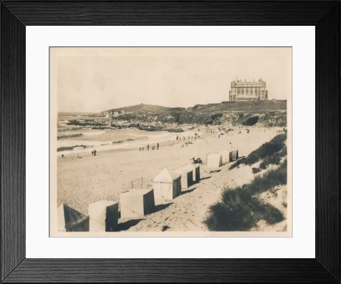 Framed Print : Fistral Beach - Newquay, 1927 Framed Print : Fistral Beach - Newquay, 1927