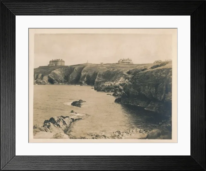 Framed Print : Beacon Cove - Newquay, 1927 Framed Print : Beacon Cove - Newquay, 1927