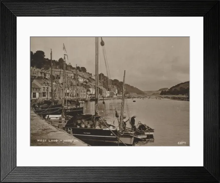 Framed Print : West Looe, 1927. Artist: Judges Ltd Framed Print : West Looe, 1927. Artist: Judges Ltd