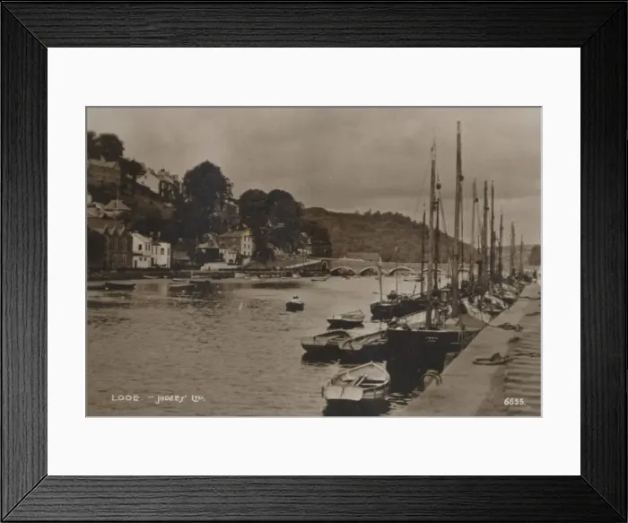 Framed Print : Looe, 1927. Artist: Judges Ltd Framed Print : Looe, 1927. Artist: Judges Ltd