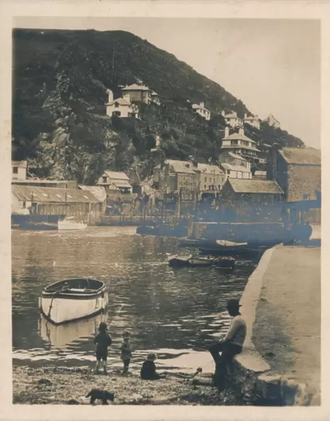 View from the Harbour - Polperro, 1927