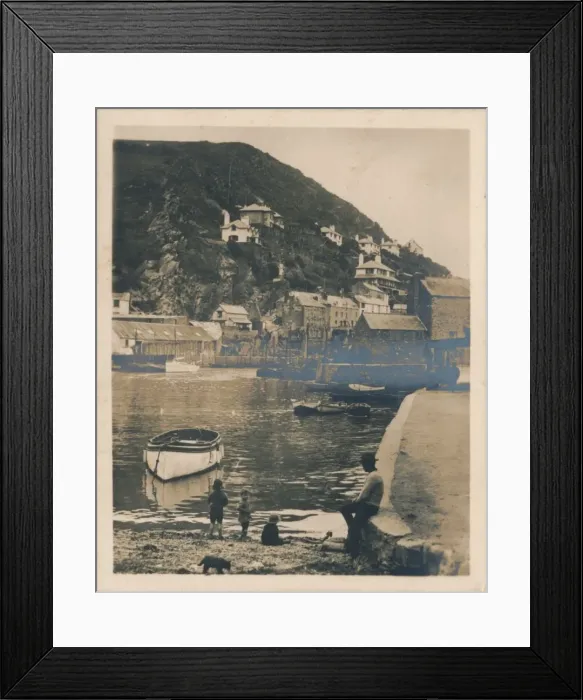 Framed Print : View from the Harbour - Polperro, 1927 Framed Print : View from the Harbour - Polperro, 1927