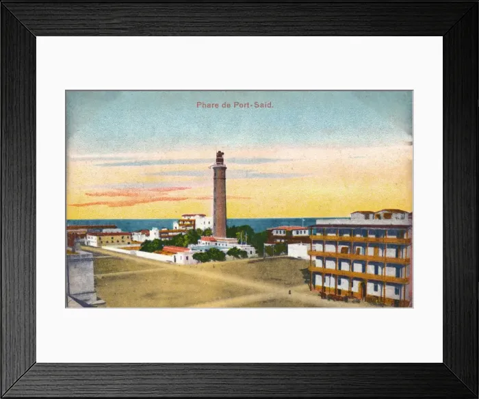 Framed Print : Phare de Port-Said, c1900 Framed Print : Phare de Port-Said, c1900