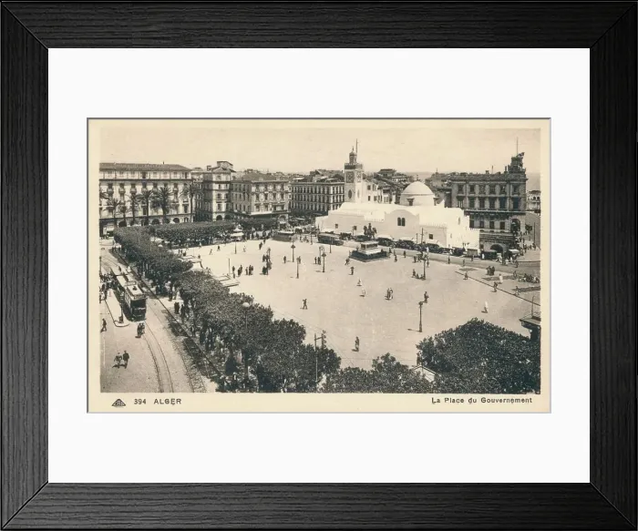 Framed Print : Alger - La Place du Gouvernement, c1900 Framed Print : Alger - La Place du Gouvernement, c1900