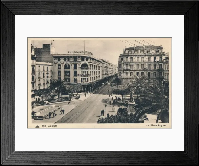 Framed Print : Alger - La Place Bugeau, c1930 Framed Print : Alger - La Place Bugeau, c1930