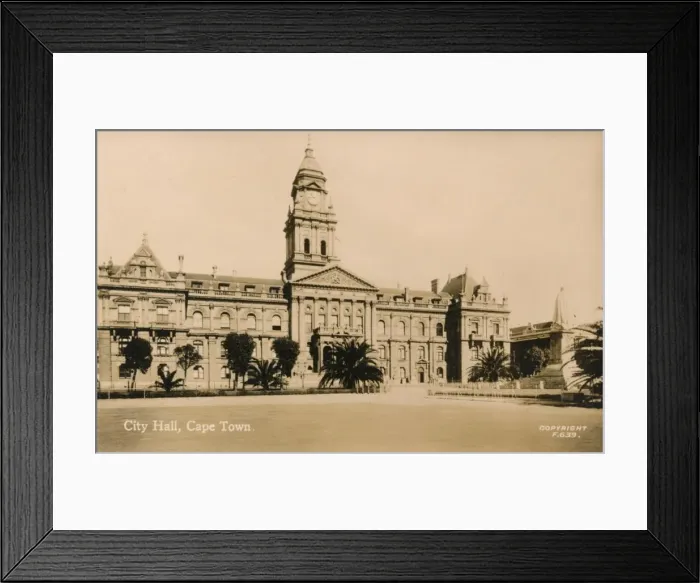Framed Print : City Hall, Cape Town, c1933 Framed Print : City Hall, Cape Town, c1933