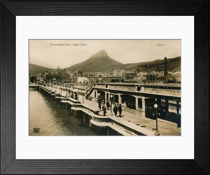 Framed Print : Promenade Pier, Cape Town, c1900 Framed Print : Promenade Pier, Cape Town, c1900