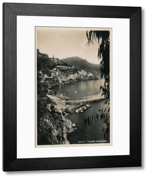 Framed Print : Amalfi - Visione Panoramica, c1910 Framed Print : Amalfi - Visione Panoramica, c1910