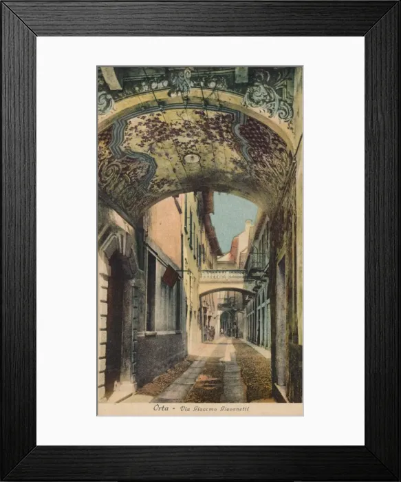 Framed Print : Orta - Via Giaccomo Giovanetti, c1910