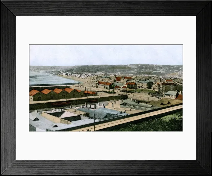 Framed Print : General view of St Helier, Jersey, 1906 Framed Print : General view of St Helier, Jersey, 1906